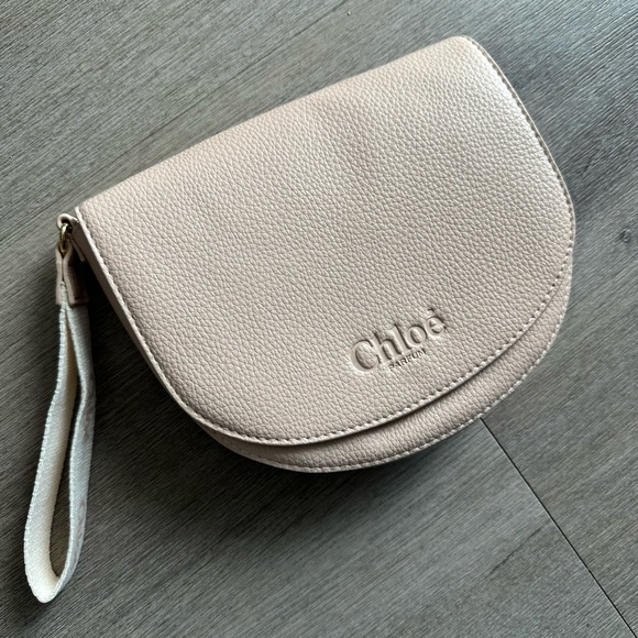 Chloe baby pink mini wristlet Leather  Bag - Picture 3 of 4